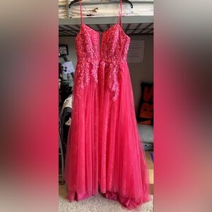 Pink / Fuchsia WedTrend Prom Dress size 8